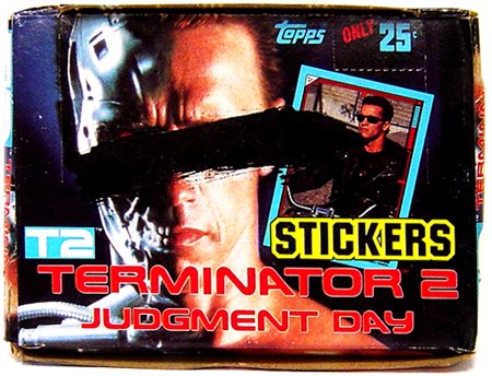 Terminator 2: Judgment Day Topps Sticker Box [48 Packs]