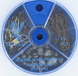 Eagle Claw Tackle Hook,Swivel & Sinker Assortment 75pcs #05010-001