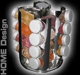Produkt-Bild: Gew&uuml;rzregal Gew&uuml;rzst&auml;nder 16 Glas Dosen Edelstahl Modell ELECSA 1227