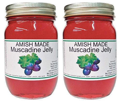 Amish Jelly - 18 Oz Jar - Qty 2 Jars (Muscadine)