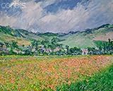 IMAGE OF Wallmonkeys Peel and Stick Wall Decals - The Poppy Field near Giverny by Claude Monet - 60