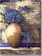 Provence Urn II by Louise Montillio - Floral Art Ceramic Tile Mural 24" x 18" Kitchen Shower Backsplash