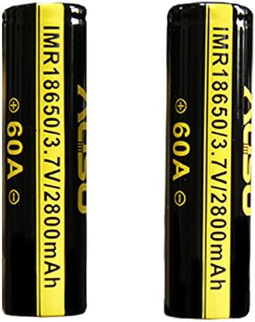 2 X Aosibo(AOSO) 18650 3.7v 2800mah 60A Rechargeable Llithium Ion Battery For Electronic Cigarette