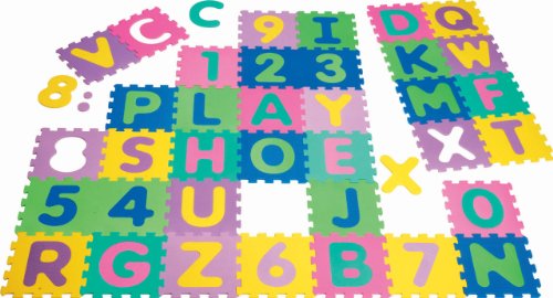 Playshoes Puzzlematte 36-teilig - Bunt