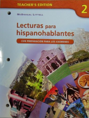 ?Avancemos!: Lecturas para hispanohablantes Workbook Teacher's Edition Level 2 (Spanish Edition)