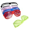 6 st�ck RAVE Sonnenbrille Shutter Shades sunglasses Atzenbrille Atzen Brille Nerdbrillen Atzenparty