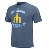 MLB Men's Seattle Mariners 1977-1980 Cooperstown Legendary Victory Short Sleeve Basic Tee (Indigo Heather, XX-Large)