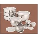 Tramontina 20 Piece Stainless Steel Prep Set with Lids
