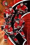 Ottawa Senators (Daniel Alfredsson, Dany Heatley, Jason Spezza, Wade Redden) Sports Poster Print - 24" X 36"