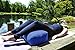 YogaDirect Rectangular Cotton Yoga Bolster, Blue
