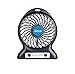 Alenca 2016 New Mini fan 3-inch Vanes 3 Speeds/Electric Portable Rechargeable Desktop Fan Battery/USB Charge Cable Powered Laptop PC Mute Cooler Cooling