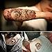5 Sheets Fashion Temporary Tattoos Body Art Arm Stockings Accessories Design - Skeleton, Carp, Sexy Lady, Buddha, Beauty And The Beast