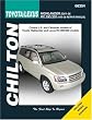 Toyota Highlander & Lexus RX 300/330: Highlander 2001 through 2006 and RX 300/330 1999 through 2006 (Chilton's Total Car Care Repair Manuals)