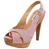 Steve Madden Women's Tumbled Sandal,Red Multi,5.5 M US