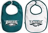 Philadelphia Eagles Newborn 6-9 mos. 2-Pc Team Bib Set