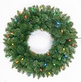 Trim a Home 24in LED Lighted Christmas Wreath - Multicolor