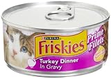 Friskies Cat Food Prime Filet Turkey Dinner in Gravy, 5.5-Ounce Cans (Pack of 24) Friskies Cat Food Prime Filet Turkey Dinner in Gravy, 5.5-Ounce Cans (Pack of 24)