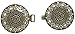 Beautiful Intricate Antique Silver Finish Cloak or Cape Clasp