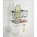 InterDesign Classico Suction Bathroom Shower Caddy Shelves for Shampoo, Conditioner, Soap.