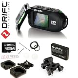 Drift GHOST Wi-Fi Full 1080p 32GB Camcorder + Remote + Extra Adhesive + Lens Changing Kit + Spare BT + Handlebar Mount + Tripod Quick Release
