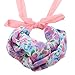 Flower Printed Pattern Soft Twist Tie Chiffon Headbands by Acorn Days, Pack of 5, for Girls and Women