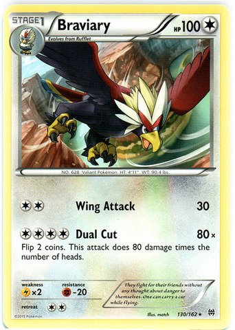 Pokemon - Braviary (130/162) - XY BREAKthrough