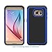 Galaxy S7, Berry Accessory(TM) [Drop Protection] Protective Case [Shock Proof] [Dual Lawyer] Hybrid Defender Armor Case Cover For Samsung Galaxy S7 With Free Berry logo stand holder(Blue)
