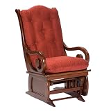 Sleigh-Back Glider - Rust/ Mahogany