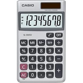 Casio SL300-SVS Basic Handheld Calculator by Casio