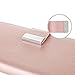 for iPhone 5C Case,L-FADNUT Luxury Flip PU Leather Case,Dual Card Slots Metal Megnetic Closure Stand Wallet Card Holder Case Cover for iPhone 5C - Rose Gold