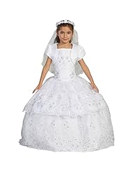 Girls Organza Beaded Applique Vintage Floor Length 2015 Sleeveless Spaghetti Strap Flower-Girl Dress/Wedding Dress 