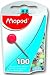 Maped Map Pins in Reusable Plastic Case, 100 Pins per Box, Assorted Colors (346011ZC)