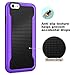 iPhone 6 Case, LoHi(TM) Apple iPhone 6 Slim Case Bumper Cover Shock-Absorption Shell Protective Anti-Scratch Slim Cover for iPhone 6 (Black + Purple)