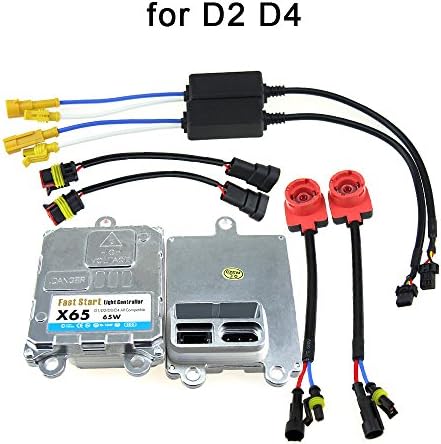 wikool 2 * OEM Factory HID Headlights Xenon Ballast Computer Replacement and HID D2S D2R D2C D4S D4R D4C Bulbs