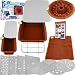 Smartware 16-Piece Silicone Bakeware set, As Seen on TV, Terracotta