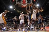 Indiana Pacers v Los Angeles Lakers: Ron Artest Photographic Poster Print by Andrew Bernstein, 28x42