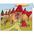 Queen Of Hearts Silhouette Puzzle by Djeco