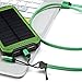 Solar Charger Eco-daily with 10000mah Dual USB Solar Charger Waterproof Solar Power Bank / Backup Battery Charger for Android Cell Phone, Solar Power Bank for Iphone 6 Ipad Green