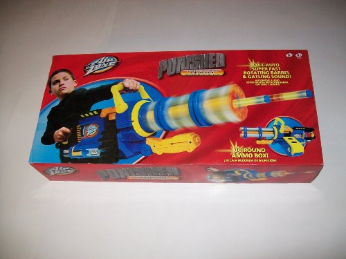 Buzz Bee PUNISHER Motorized Gattling Dart Blaster Fires 30 Darts in 20 Seconds