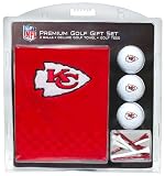 NFL Kansas City Chiefs Embroidered Golf Towel (3 Golf Balls/12 Tee Gift Set)