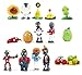 Oliasports 16 X Plants vs Zombies Toys Series Game Role Figure Display Toy PVC Gargantuar Craze Dave Dr. Zomboss Action Figure
