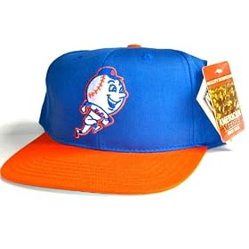 NEW YORK METS Retro Old School Snapback Hat - MLB Cap with TAGS - 2 Tone Blue/Orange