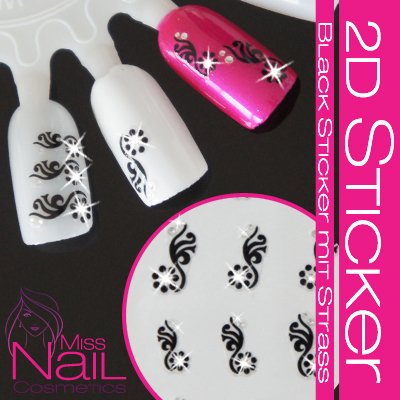 Black Sticker mit Strass - Ornament Preisvergleich