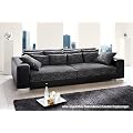 Big Sofa in Grau- Schwarz