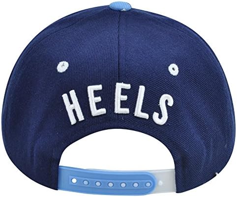 NCAA Zephyr North Carolina Tar Heels Rameses Splatter Flat Bill Snapback Hat Cap