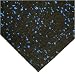 Rubber-Cal Elephant Bark Recycled Rolled Rubber Mats and Flooring - Blue Dot in color - 3/8" x 48" x 8ft rolls