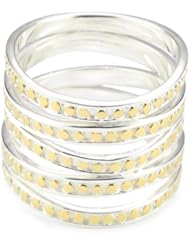 Anna Beck Designs "Bali" Multi-Band 18k Gold-Plated Ring, Size 7