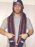 Denver Broncos 2011 Team Stripe Hooded Knit Scarf with Pockets