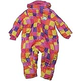 【H27年冬物】 GARACH(ギャラッチ) マルチブロック柄中綿入り防寒ジャンプスーツ 95cm/PK NO.AH-534306