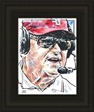 Florida State Seminoles Framed Bobby Bowden Florida State Seminoles Print By Michael Mellett NCAA College Athletics